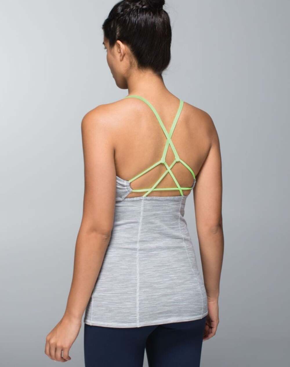 NEW Lululemon Dancing Warrior Tank in Silver Spoon Clear Mint Women's 4 Active